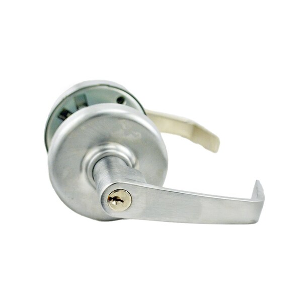 Corbin Russwin Newport Lever and D Rose Sngl Cylinder Classroom Grade 2 Std Dty Lever Lock L4 Keyway Satin Chrome CL3855NZD626 - main